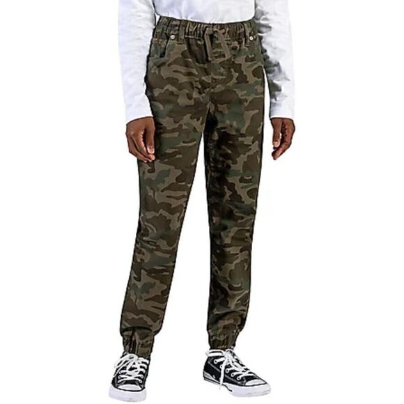 Levis Boys Camo Pants Elastic Cuff Stretch Twill Jogger Pull on w/Pockets 8 - Picture 1 of 6